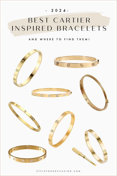 cartier love bracelet gold dupe|alternatives to cartier love bracelet.